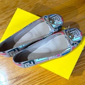 Fendi Multicolor Ballet Flats